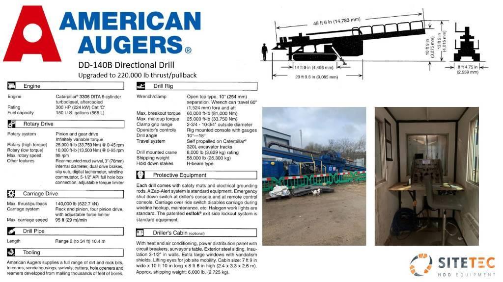 American Augers DD140 Vaakaporauslaitteet