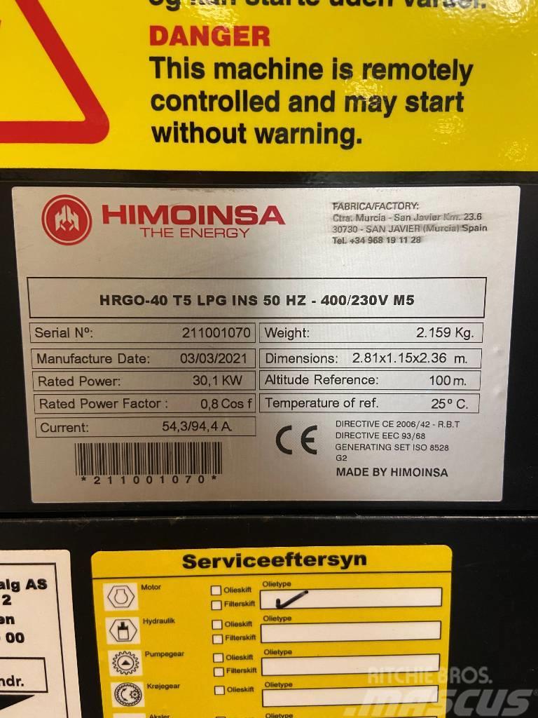 Himoinsa HRGO-40 T5 LPG Kaasugeneraattorit