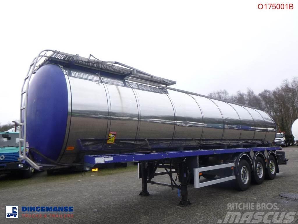 EKW Heavy oil tank inox 32.6 m3 / 1 comp Säiliöpuoliperävaunut