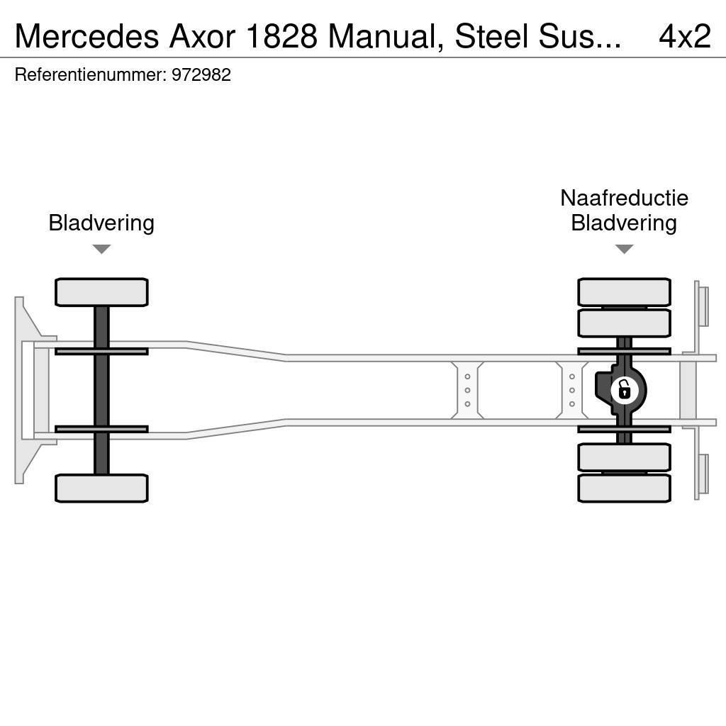 Mercedes-Benz Axor 1828 Manual, Steel Suspension, Meiller Nostovarsi-vaihtolavakuorma-autot