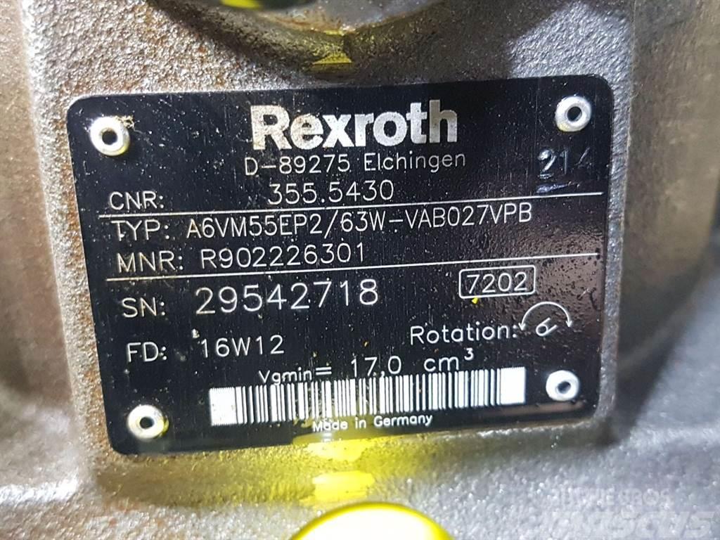 Rexroth A6VM55EP2/63W-R902226301-Drive motor/Fahrmotor Hydrauliikka