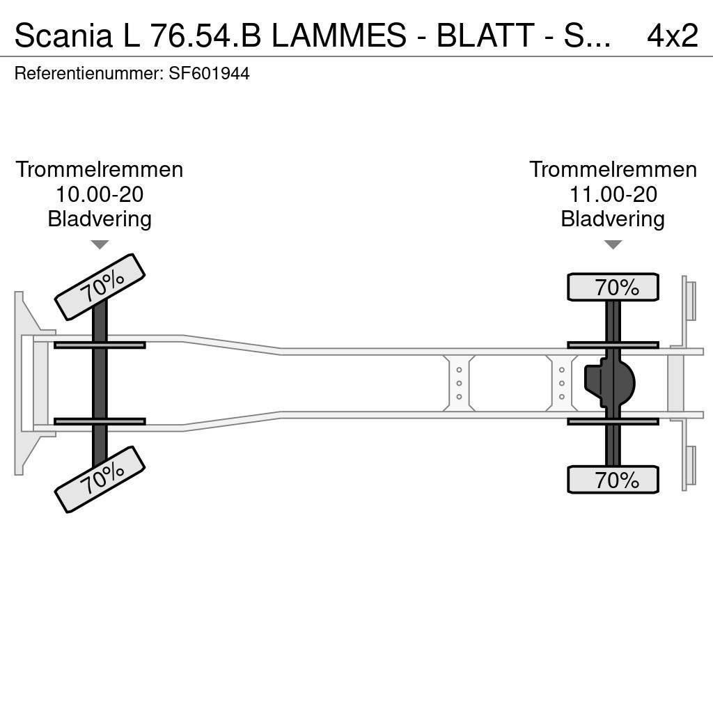 Scania L 76.54.B LAMMES - BLATT - SPRING Lava-kuorma-autot