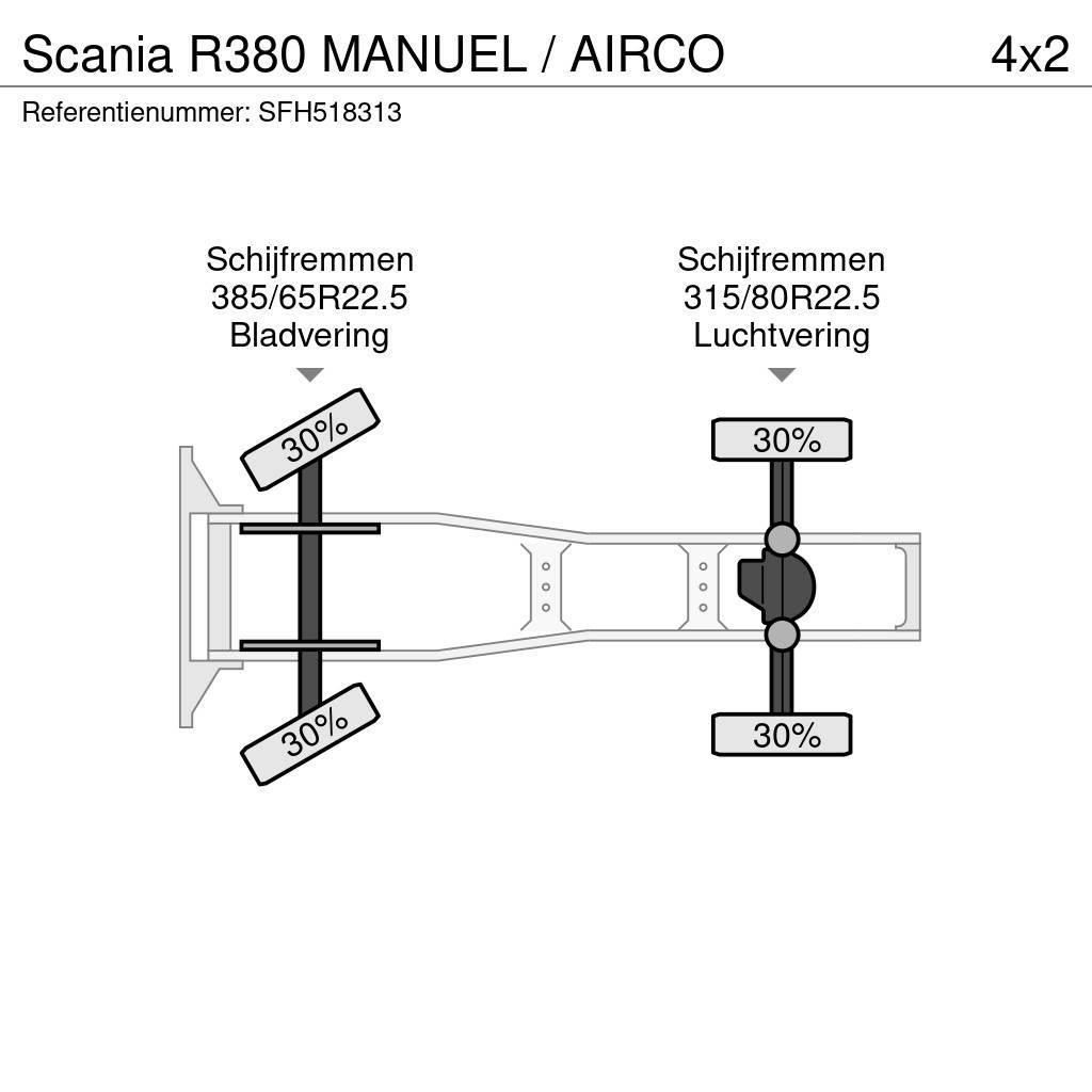 Scania R380 MANUEL / AIRCO Vetopöytäautot
