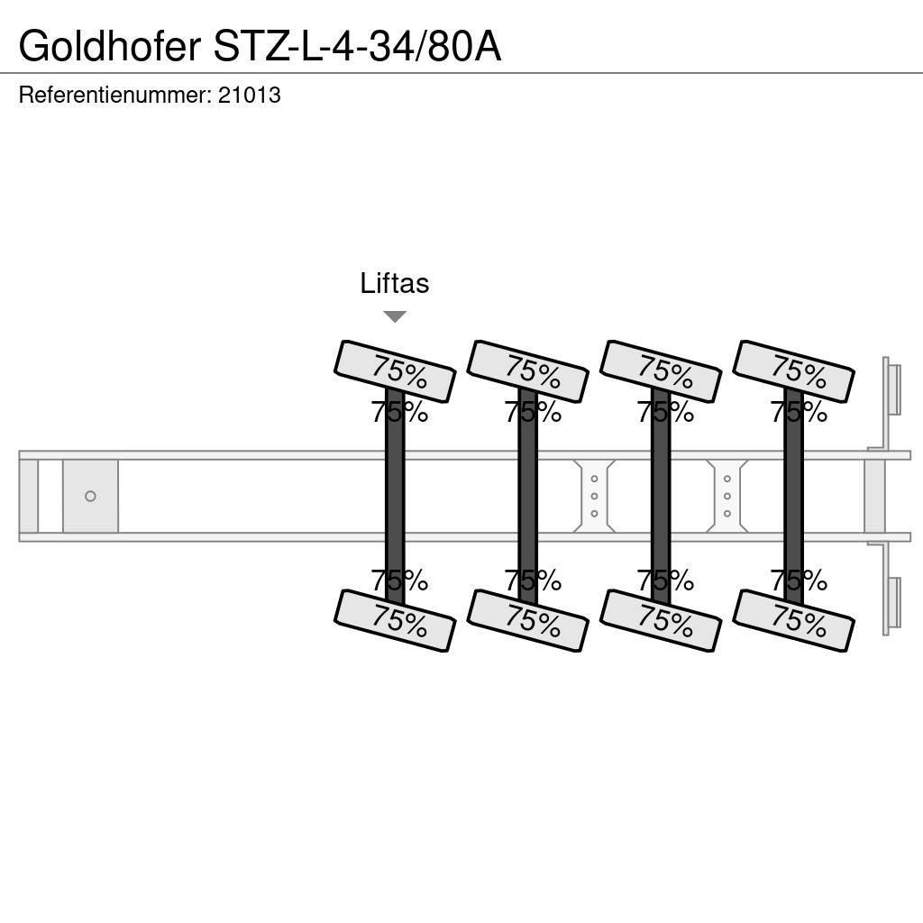 Goldhofer STZ-L-4-34/80A Puoliperävaunulavetit