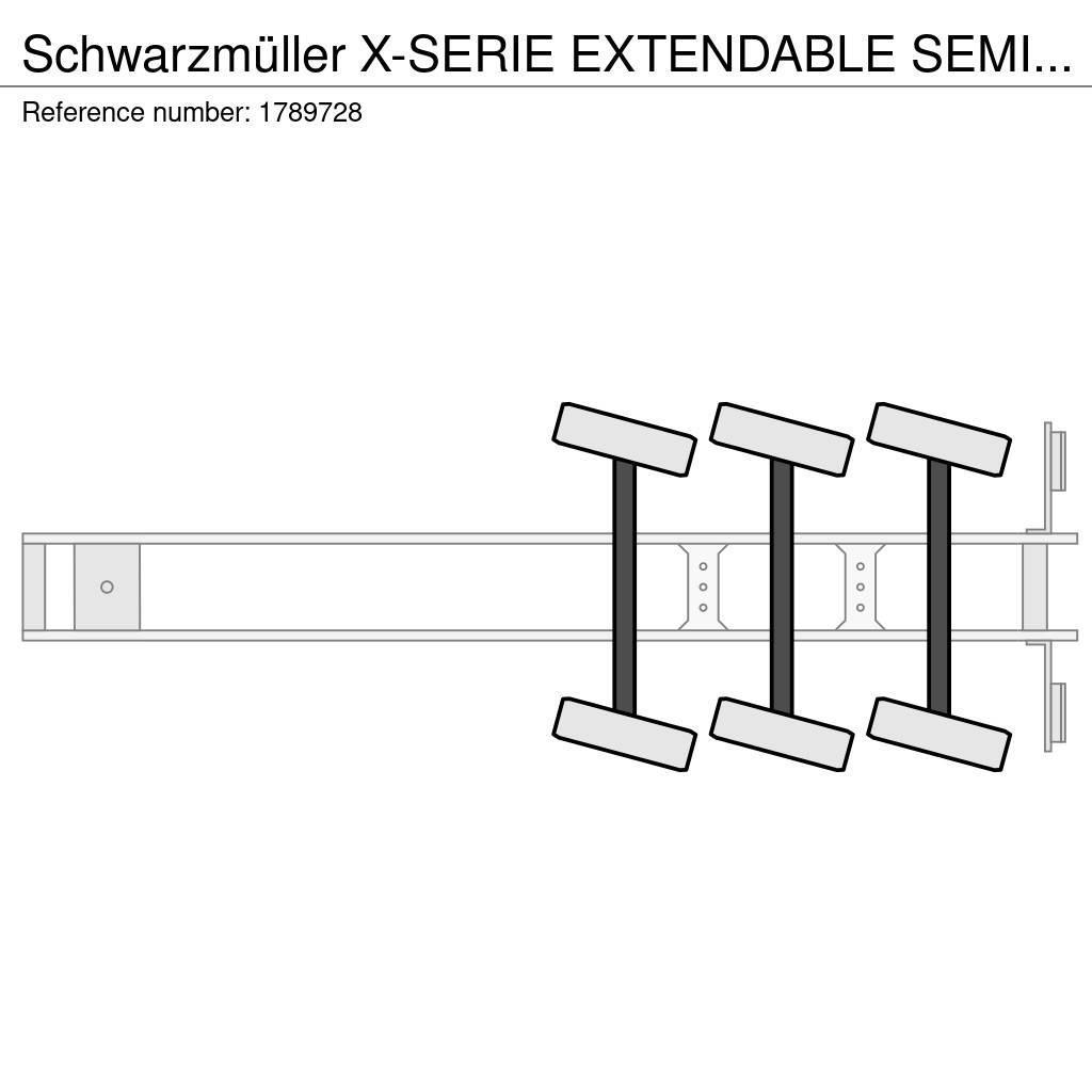 Schwarzmüller X-SERIE EXTENDABLE SEMI LOWLOADER/DIEPLADER/TIEFLA Puoliperävaunulavetit
