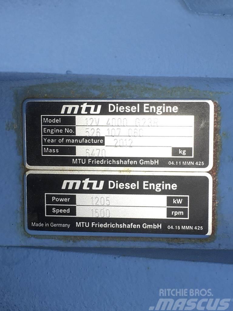 MTU 12V4000 G23R GENERATOR 1550KVA USED Dieselgeneraattorit