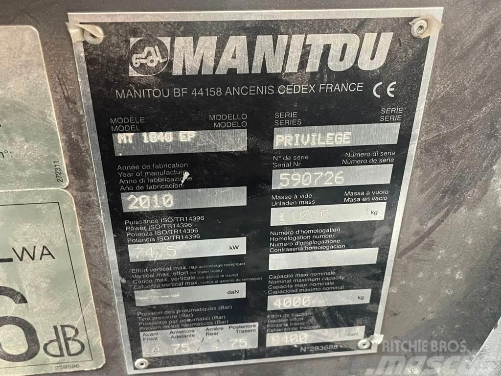Manitou MT 1840 | 18 METER | 4 TON | HYDRAULICS IN BOOM BR Kurottajat