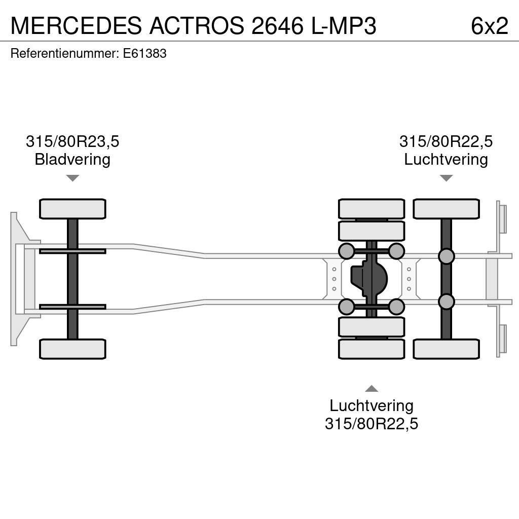 Mercedes-Benz ACTROS 2646 L-MP3 Kontti-/tasonostoautot