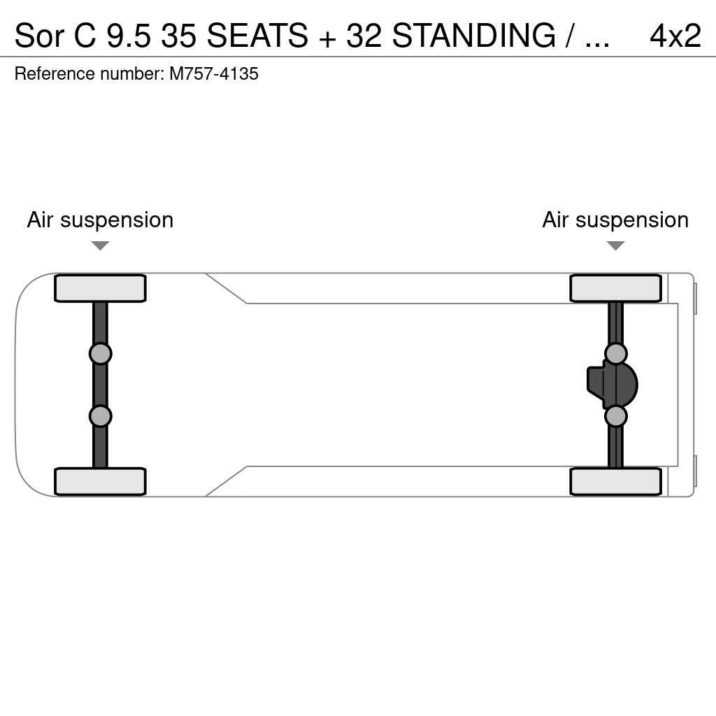Sor Ibérica C 9.5 35 SEATS + 32 STANDING / EURO 5 / AUXILIAR H Linjaliikennebussit