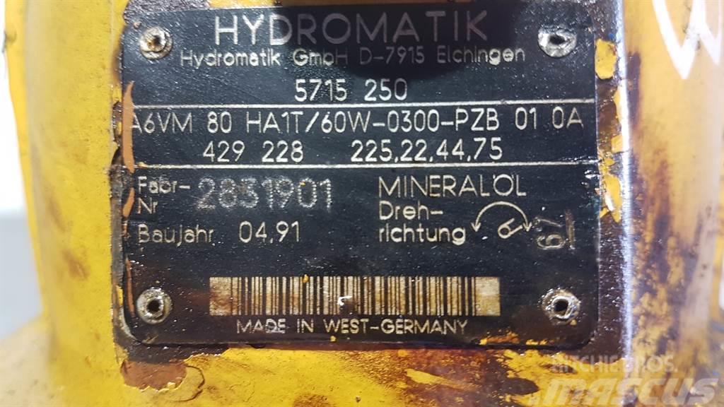Hydromatik A6VM80HA1T/60W - Drive motor/Fahrmotor/Rijmotor Hydrauliikka