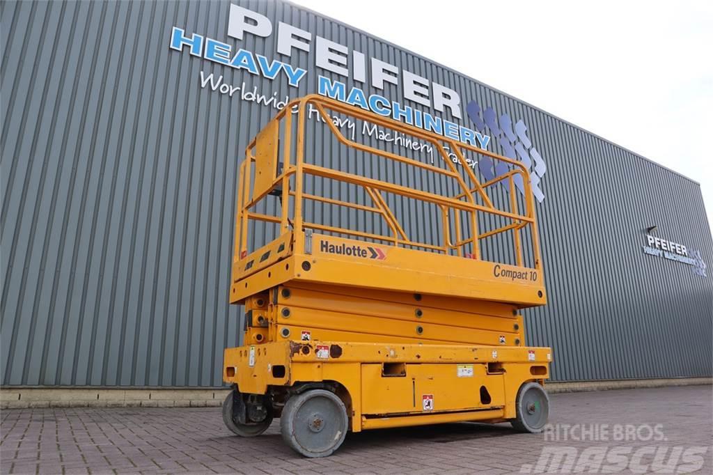 Haulotte COMPACT 10 Electric, 10m Working Height, 450kg Cap Saksilavat