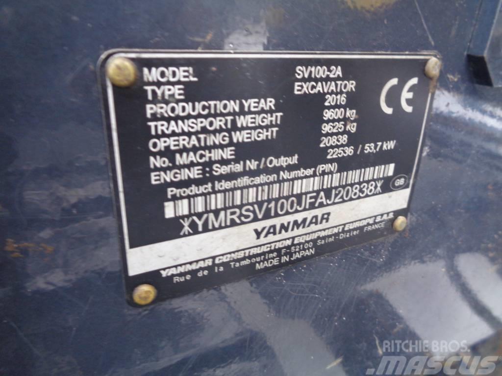 Yanmar SV 100-2 Midikaivukoneet 7t - 12t