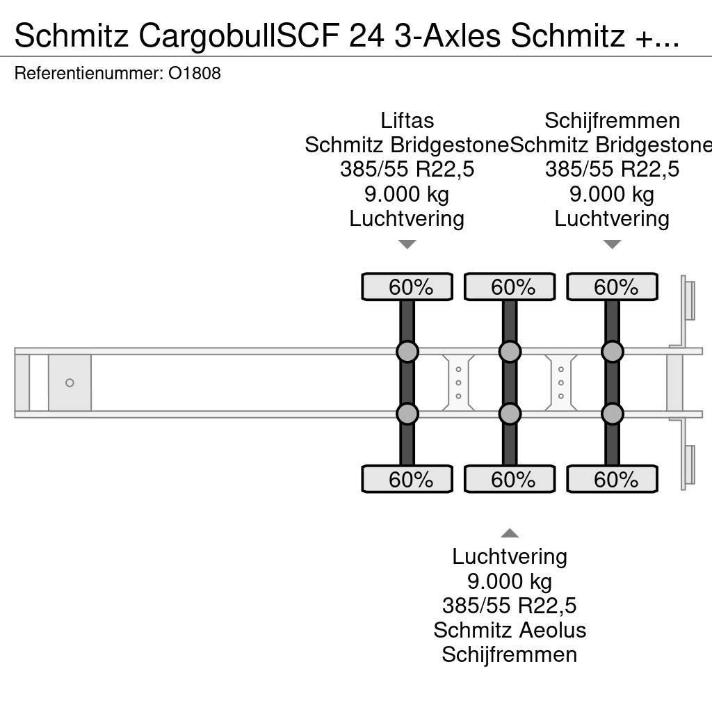 Schmitz Cargobull SCF 24 3-Axles Schmitz + GENSET - Lift-axle - Disc Konttipuoliperävaunut