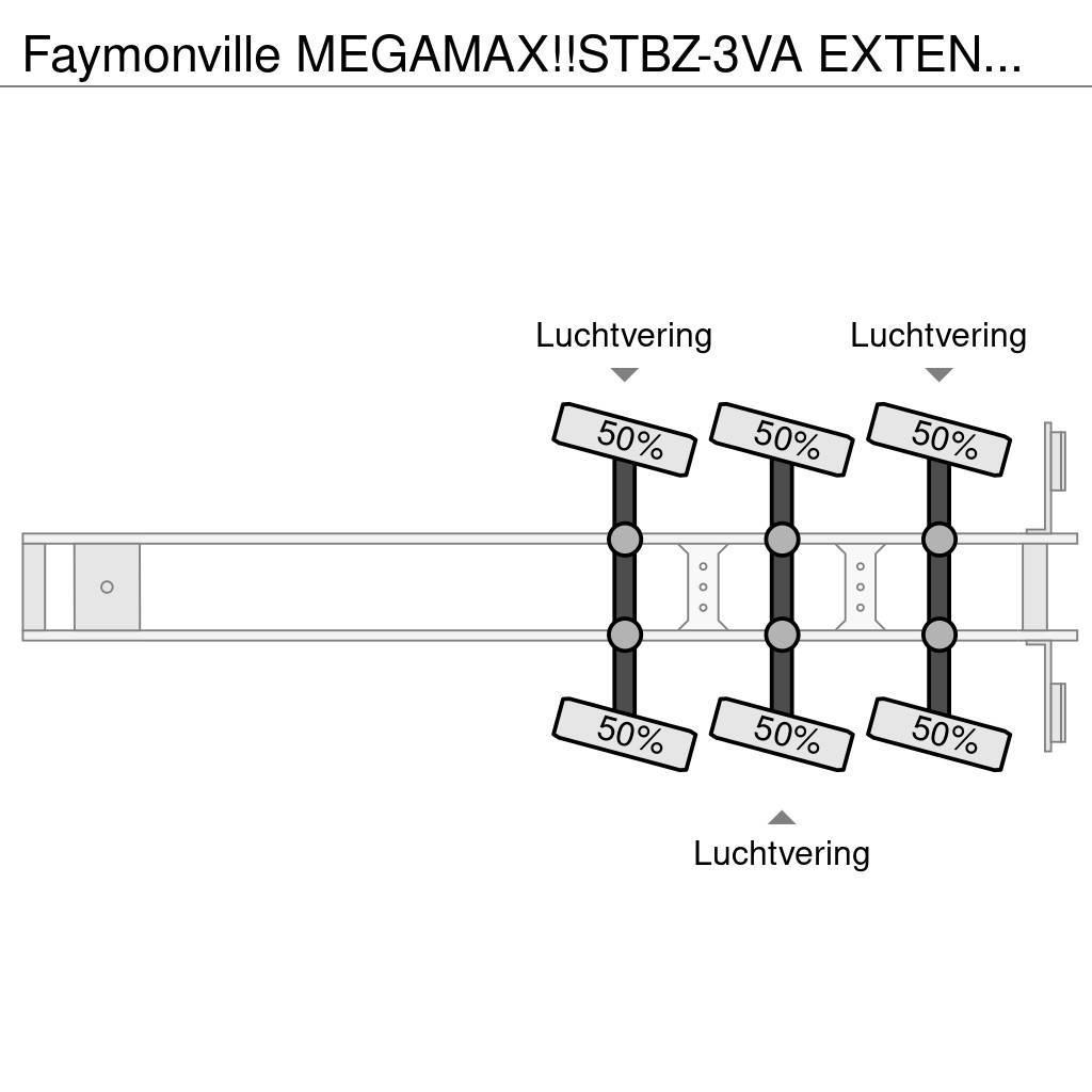Faymonville MEGAMAX!!STBZ-3VA EXTENDABLE! REMOVABLE NECK!3x St Puoliperävaunulavetit