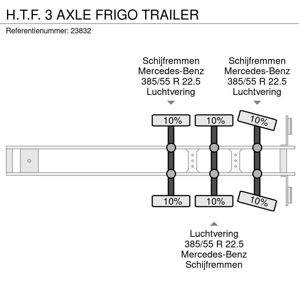  H.T.F. 3 AXLE FRIGO TRAILER Kylmä-/Lämpökoripuoliperävaunut