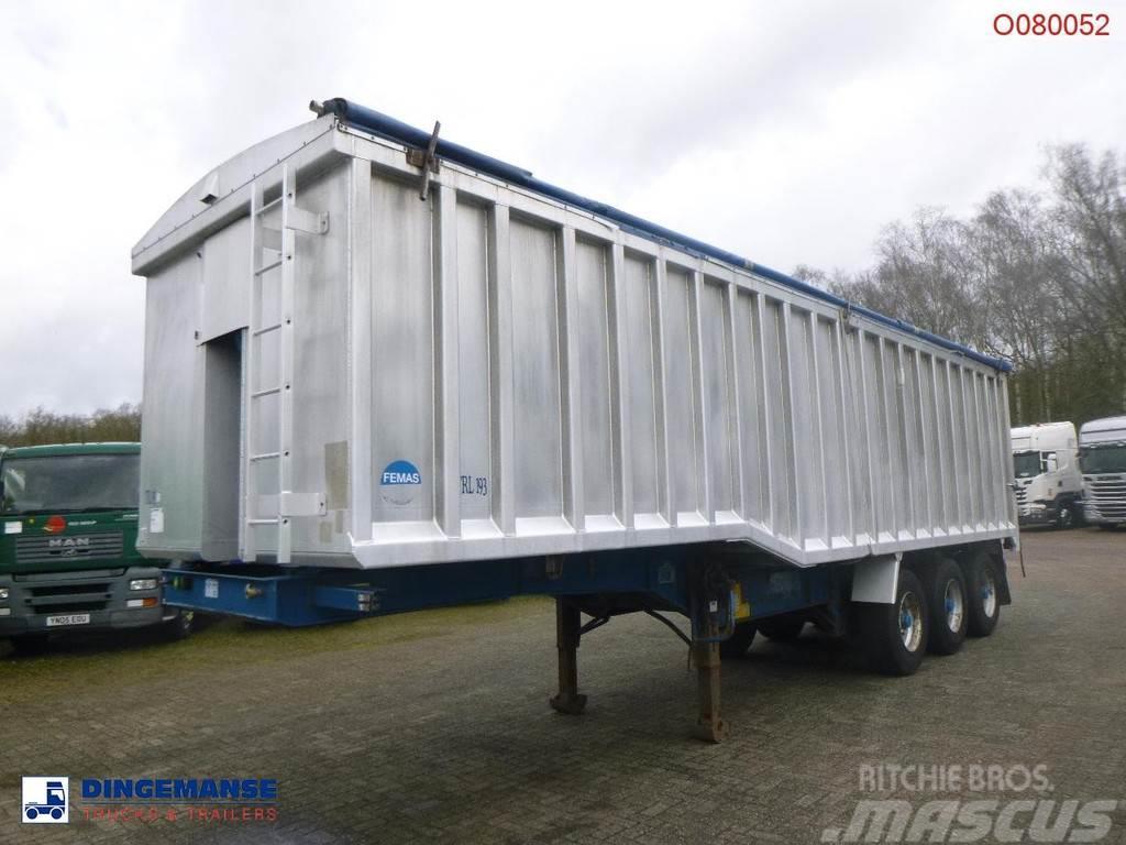 United TRAILERS Tipper trailer alu 52 m3 + tarpaulin Kippipuoliperävaunut