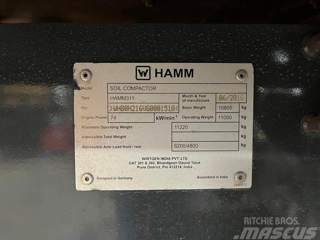Hamm 311 Soil Compactor - No CE / Solely for export out Yksivalssijyrät