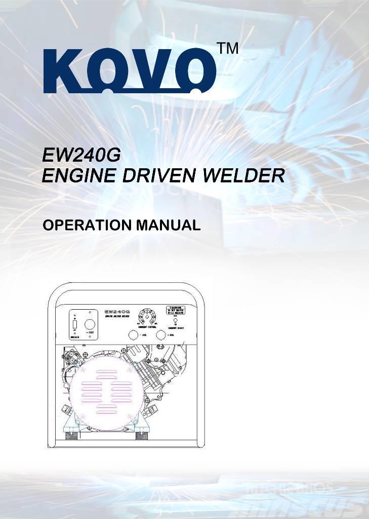  New Kohler powered welder generator EW240G Hitsauslaitteet