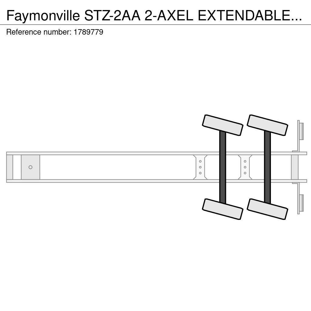 Faymonville STZ-2AA 2-AXEL EXTENDABLE SEMI DIEPLADER/TIEFLADER Puoliperävaunulavetit