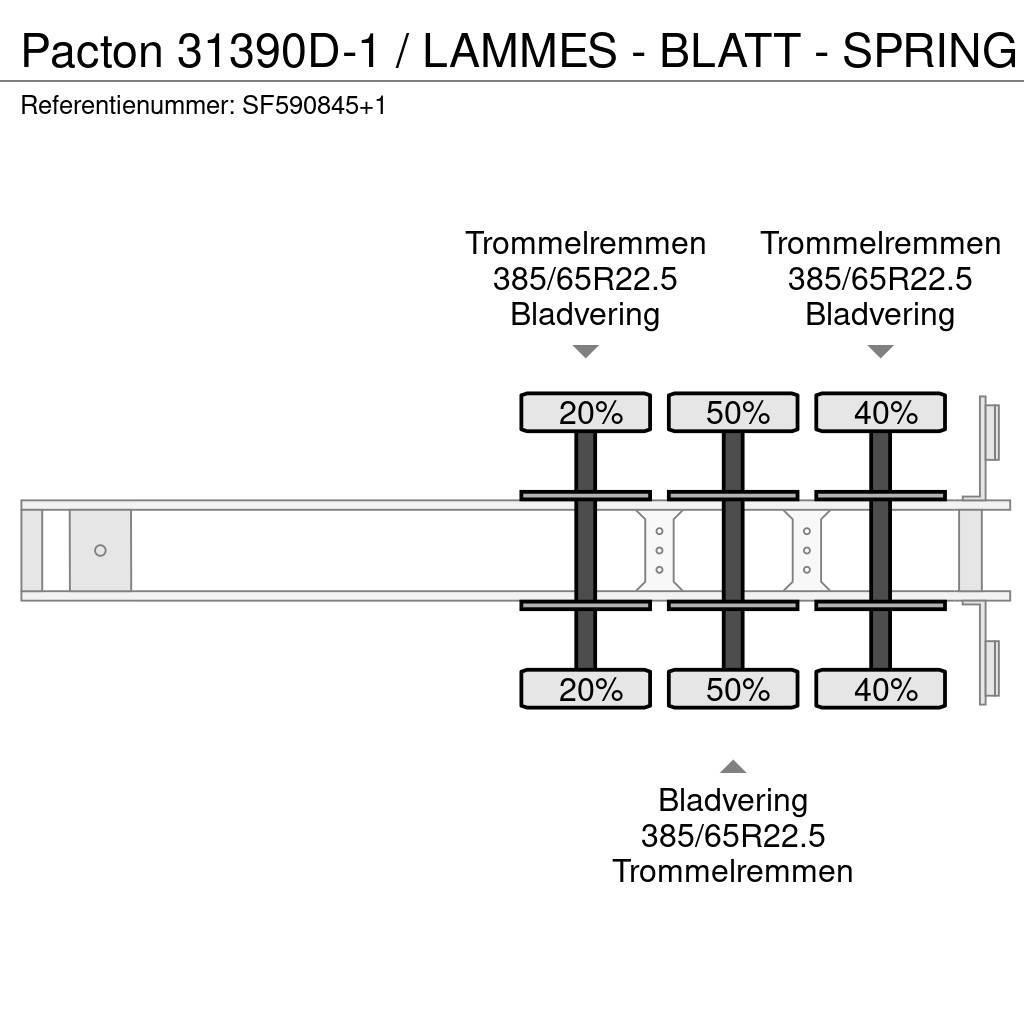 Pacton 31390D-1 / LAMMES - BLATT - SPRING Lavapuoliperävaunut