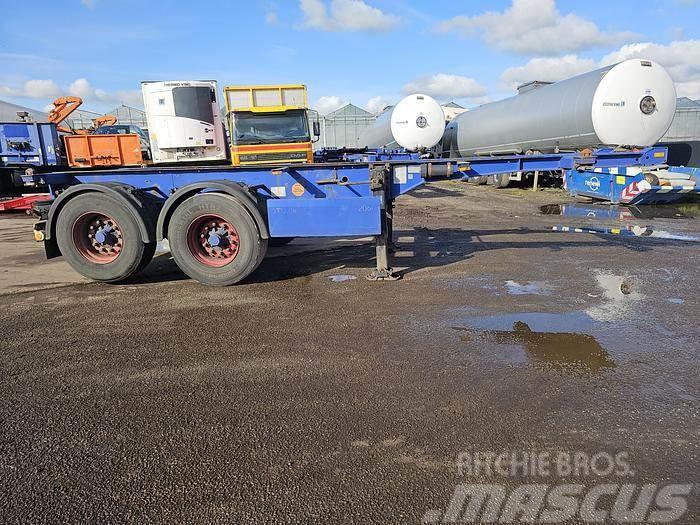Krone 2 axle | 20 ft container chassis | steel suspensio Konttipuoliperävaunut