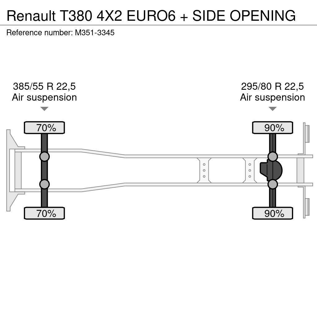 Renault T380 4X2 EURO6 + SIDE OPENING Umpikorikuorma-autot