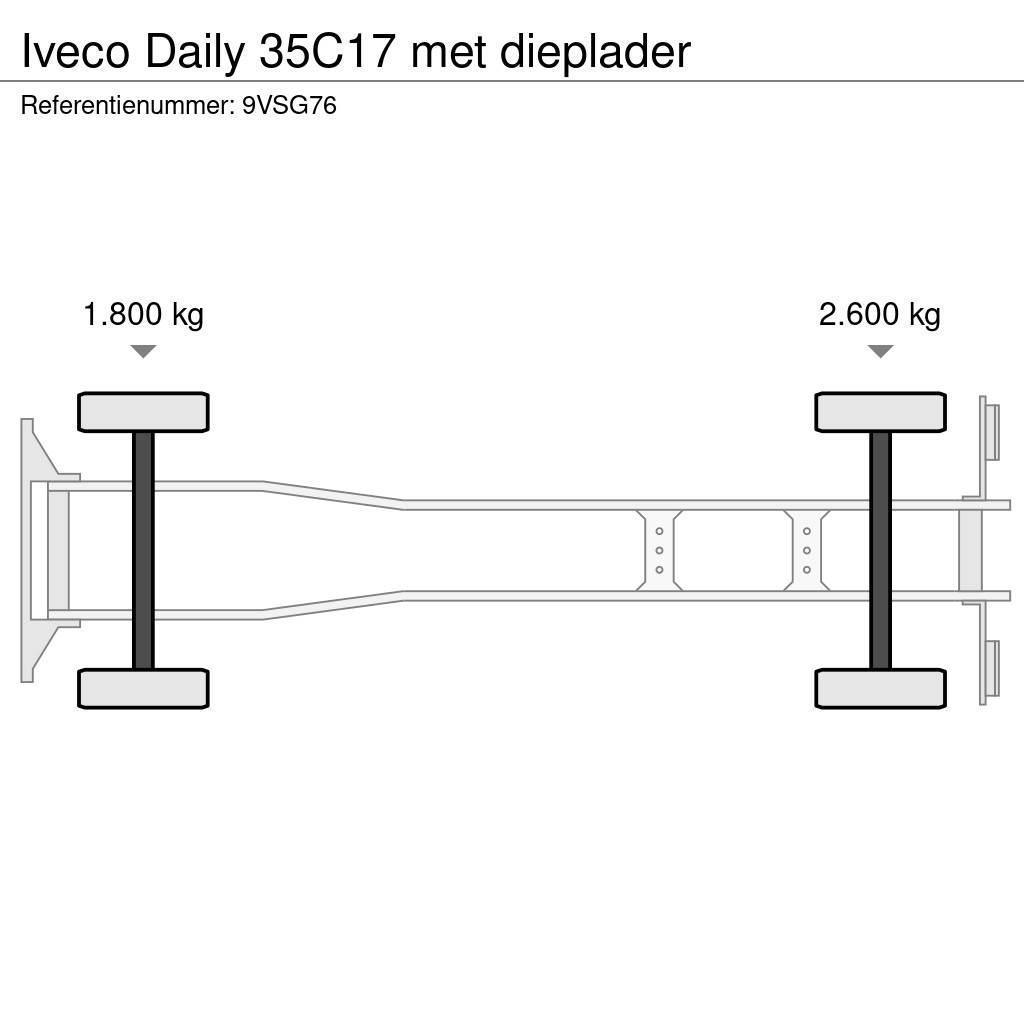 Iveco Daily 35C17 met dieplader Autonkuljetusautot