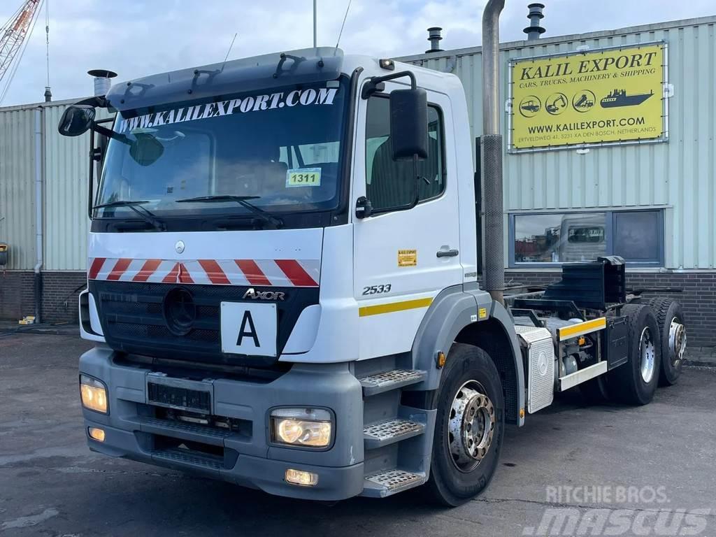 Mercedes-Benz Axor 2533 6x2 EPS 3 Pedals Chassis Cab Good Condit Kuorma-autoalustat