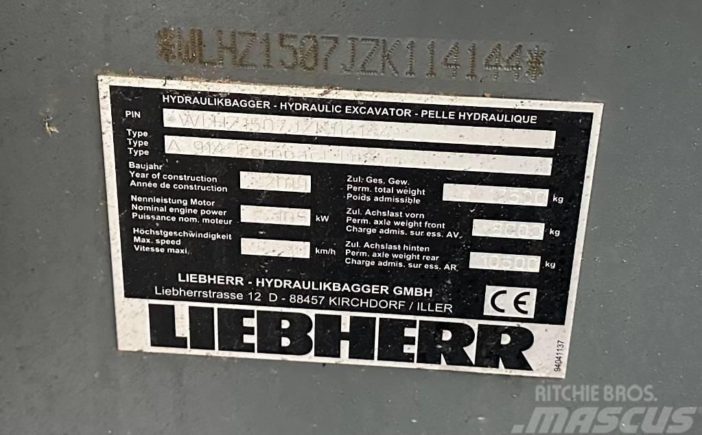Liebherr A 914 Compact Pyöräkaivukoneet