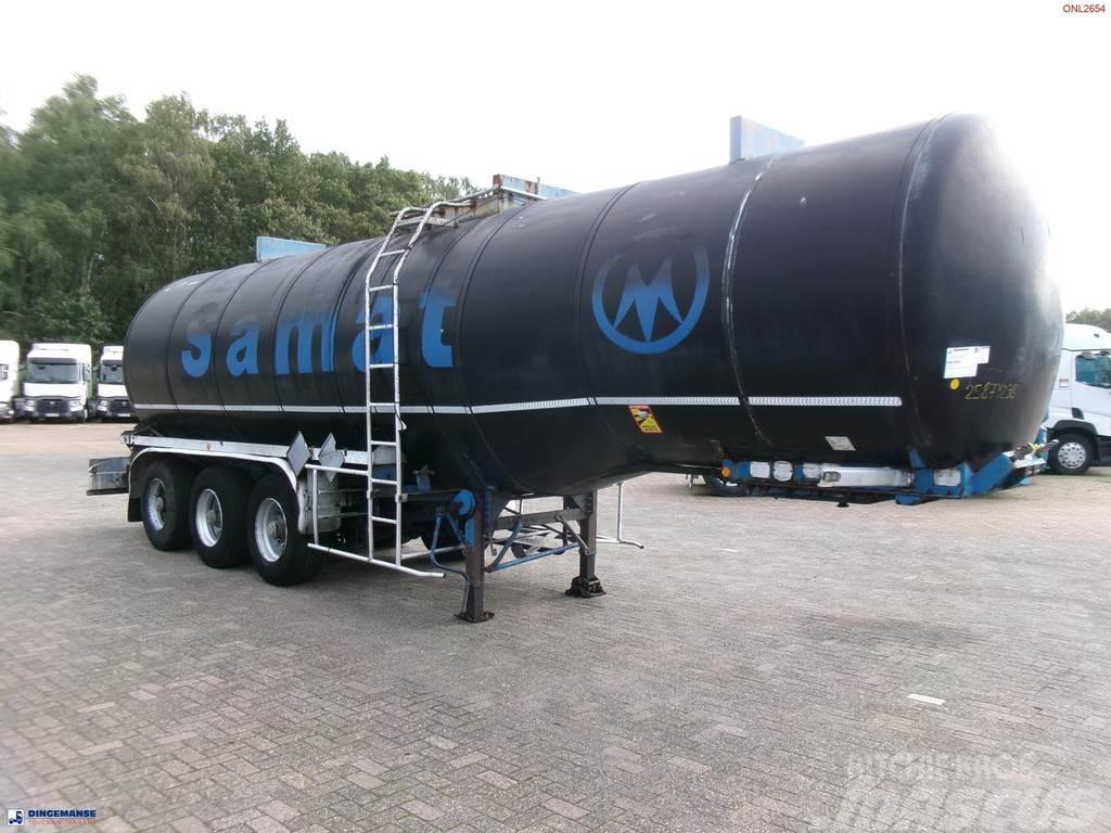 Fruehauf Bitumen tank inox 31 m3 / 1 comp + mixer & engine Säiliöpuoliperävaunut
