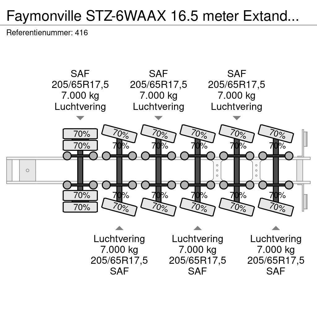 Faymonville STZ-6WAAX 16.5 meter Extandable Powersteering Germ Puoliperävaunulavetit