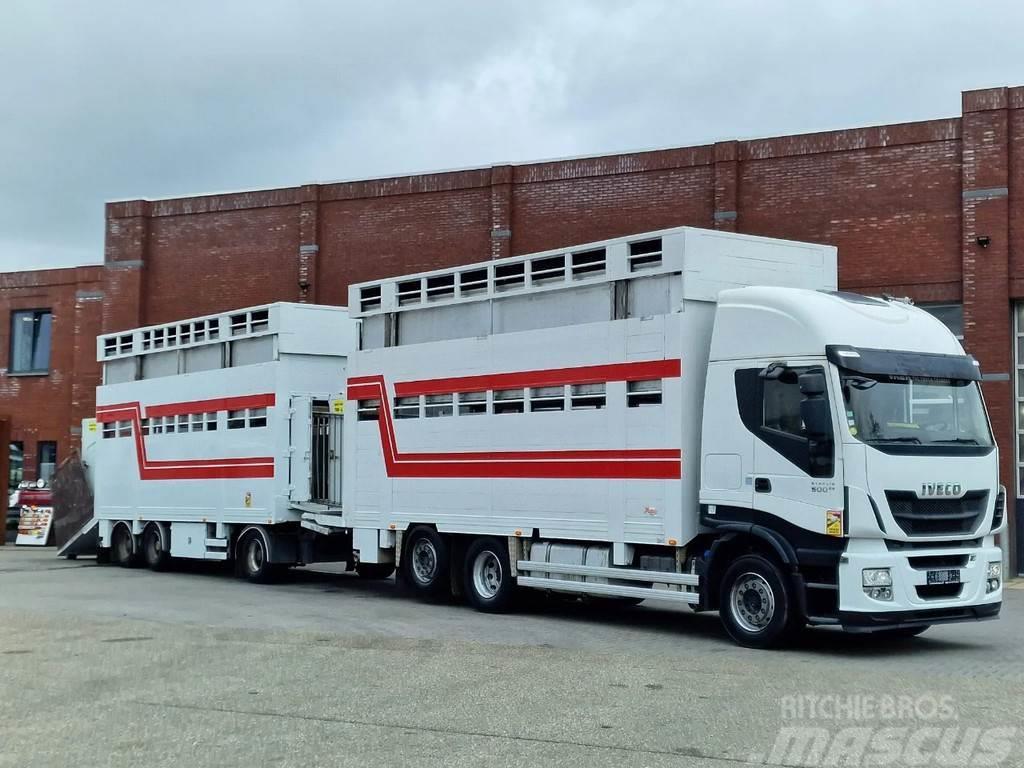 Iveco Stralis 500 6x2*4 - Livestock 2 deck - Retarder + Eläinkuljetusautot