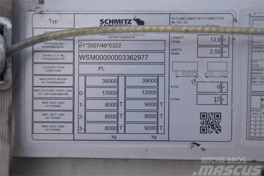 Schmitz Cargobull SCS24 Standart Curtainsider Varios, ARM, ALU, LR Pressukapelliperävaunut