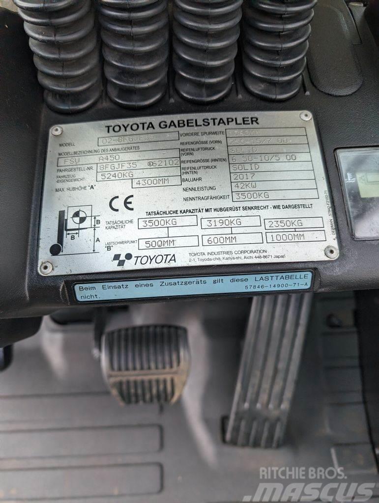 Toyota 8FGJF35 // Triplex // containerfähig Nestekaasutrukit
