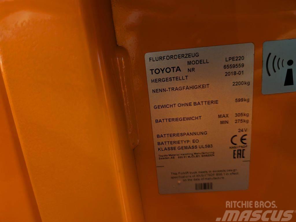 Toyota LPE 220 // Batterie 2020 // 3810 Std. // Initialhu Matalakeräilytrukit