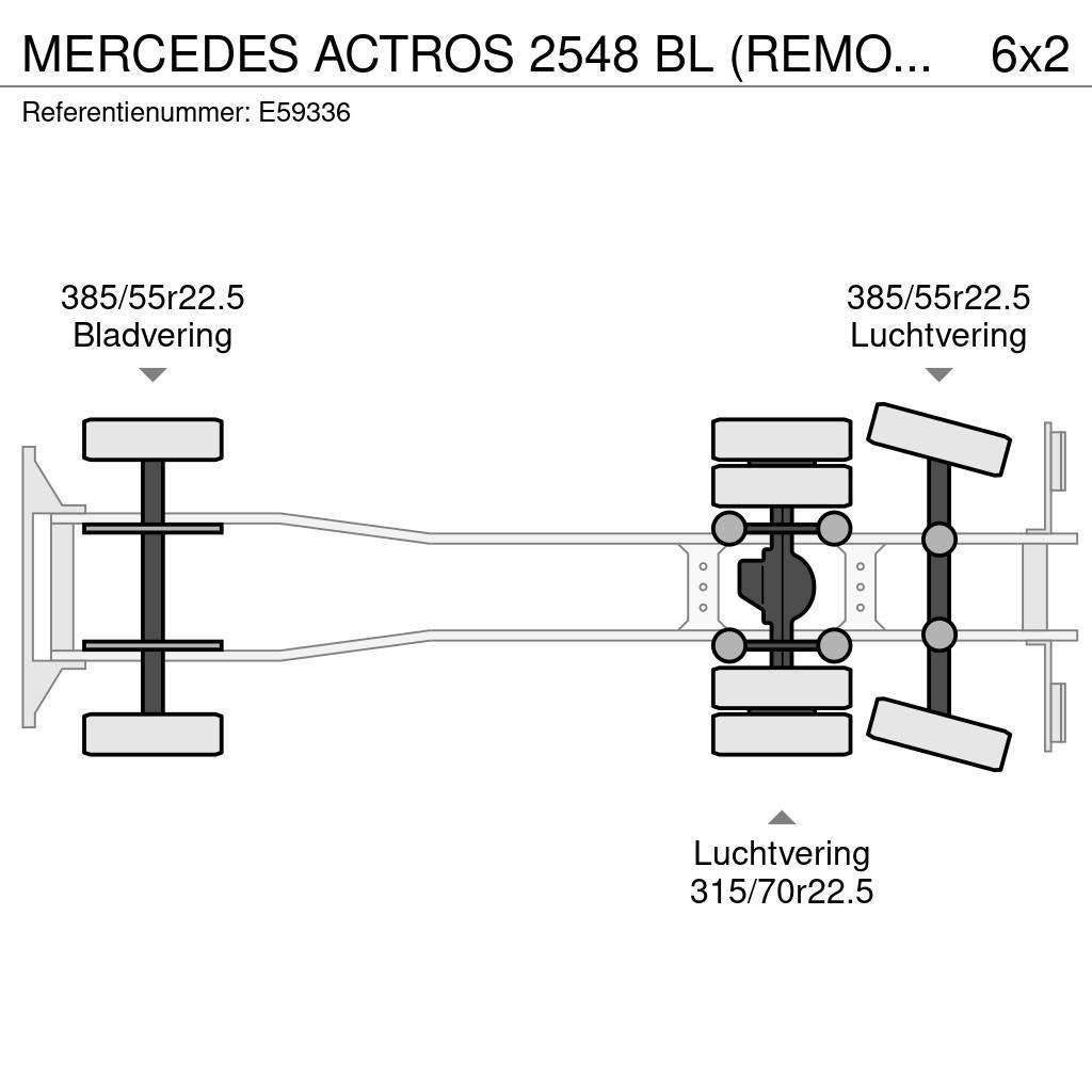 Mercedes-Benz ACTROS 2548 BL (REMORQUE:+6.000€) Pressukapelli kuorma-autot