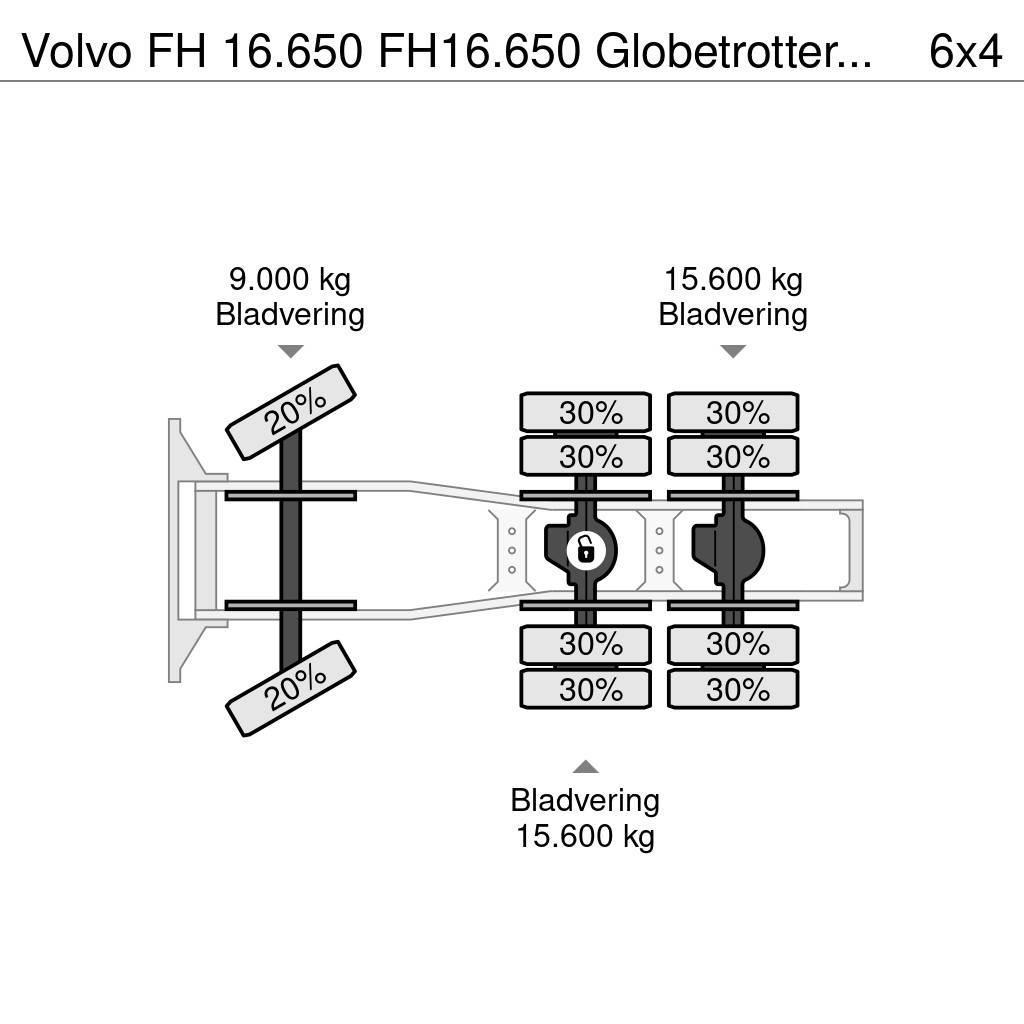 Volvo FH 16.650 FH16.650 Globetrotter EU6 VEB 200Ton Vetopöytäautot