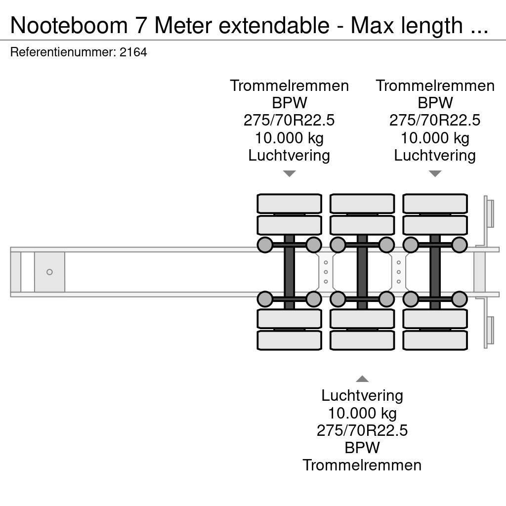 Nooteboom 7 Meter extendable - Max length 20 meter Lavapuoliperävaunut