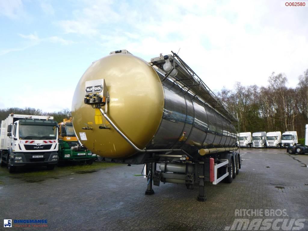 Van Hool Chemical tank inox 30 m3 / 1 comp ADR 12/03/2024 Säiliöpuoliperävaunut