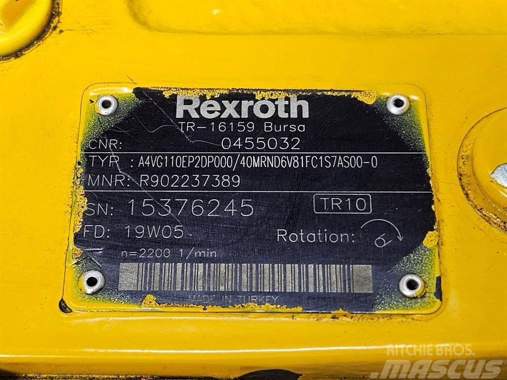 Rexroth A4VG110EP2DP000/40MR-Drive pump/Fahrpumpe/Rijpomp Hydrauliikka