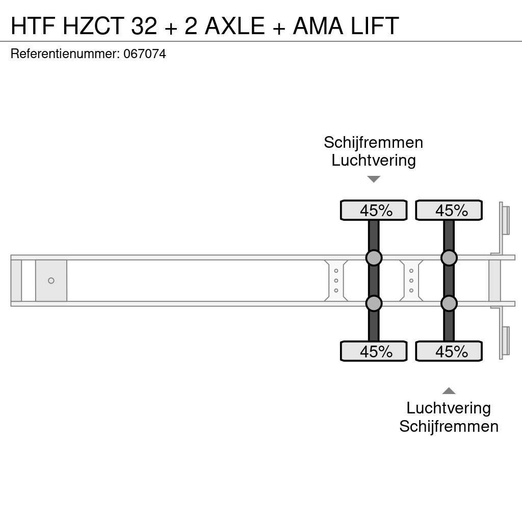 HTF HZCT 32 + 2 AXLE + AMA LIFT Umpikori puoliperävaunut