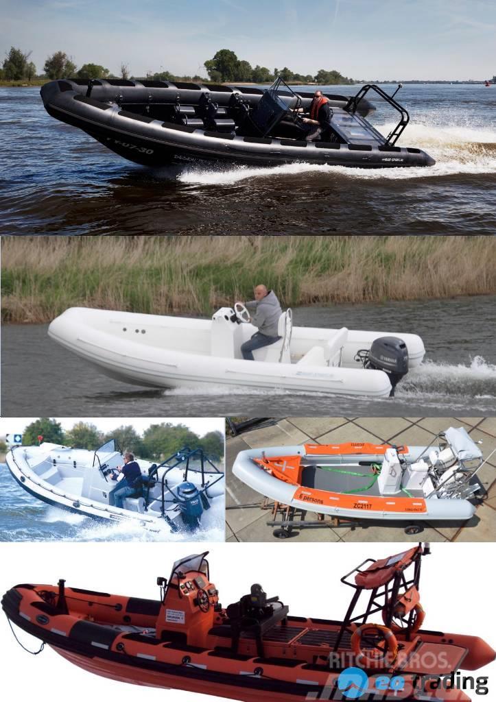  Workboats Multicat, Pilot, Rib, Landingcraft and M Veneet, proomut ja ponttoonit