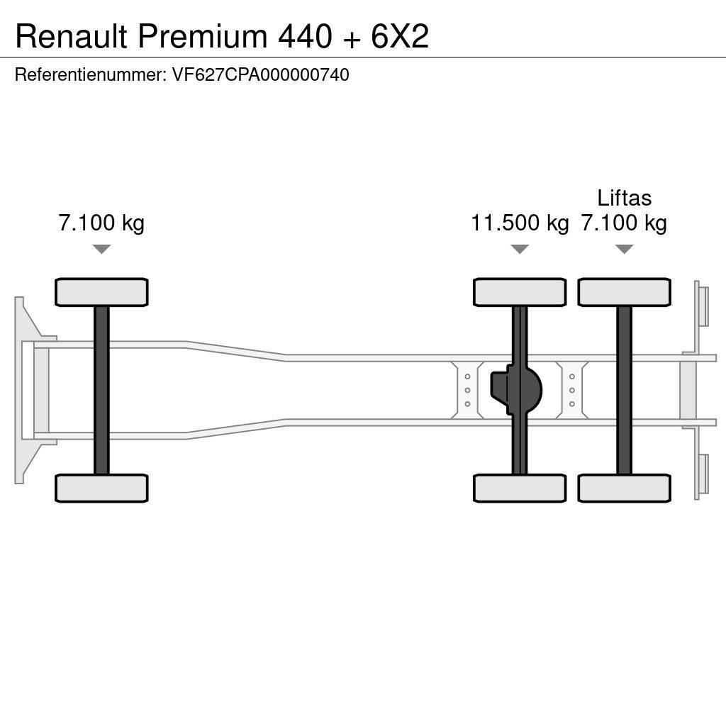Renault Premium 440 + 6X2 Lava-kuorma-autot