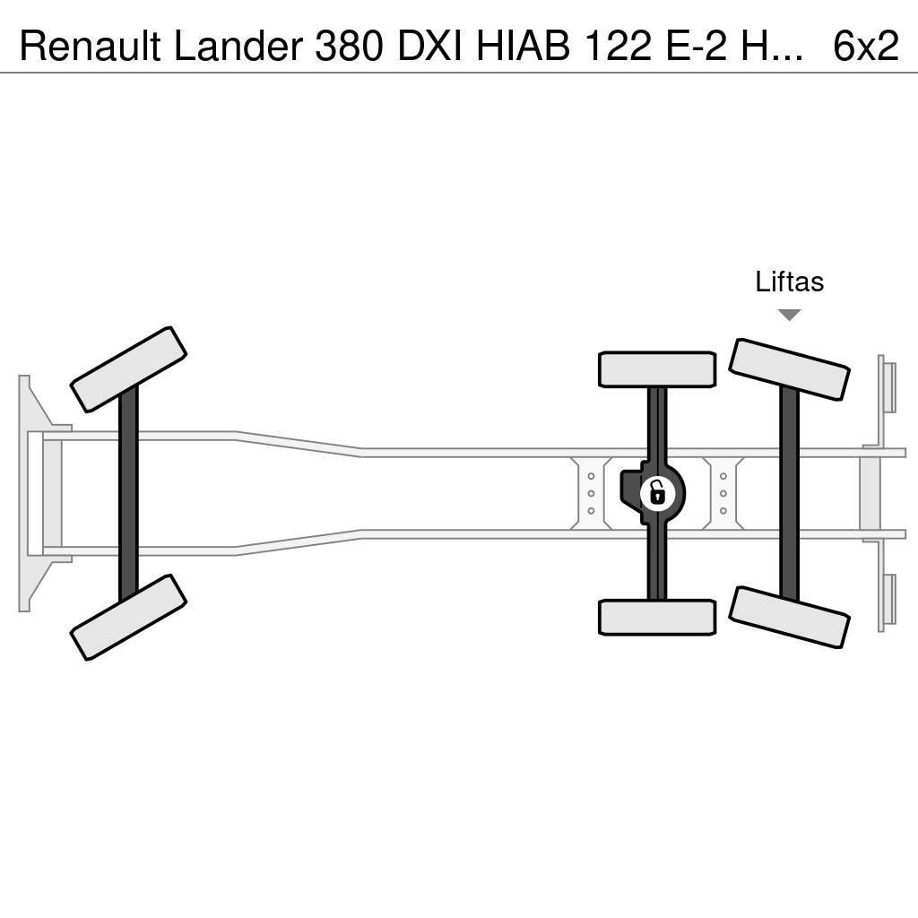 Renault Lander 380 DXI HIAB 122 E-2 HiDuo - REMOTE CONTROL Mobiilinosturit