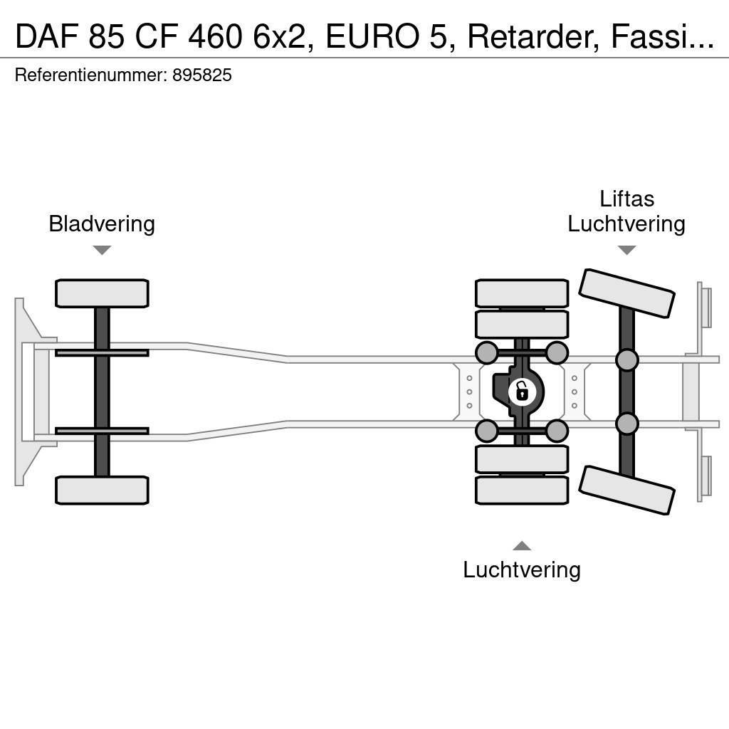 DAF 85 CF 460 6x2, EURO 5, Retarder, Fassi, Remote, Ma Lava-kuorma-autot