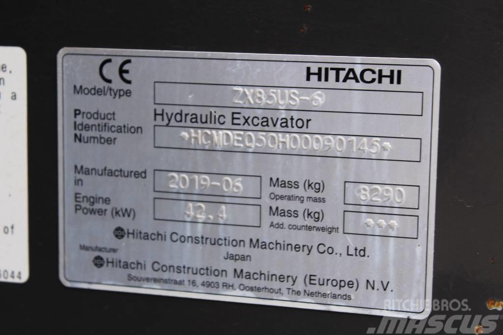 Hitachi ZX 85 US-6 / Uusi Engcon, Rasvari, Huollettu! Midikaivukoneet 7t - 12t