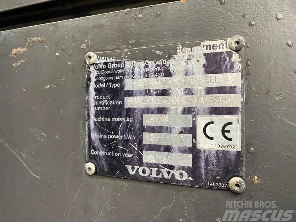 Volvo ECR 235 EL | OILQUICK | BUCKET | AIRCO Telakaivukoneet
