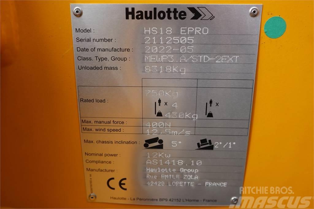 Haulotte HS18EPRO Valid Inspection, *Guarantee! Full Electr Saksilavat