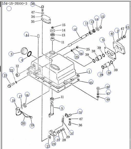 Shantui SD22 transmission control valve 154-15-350004- Vaihteisto