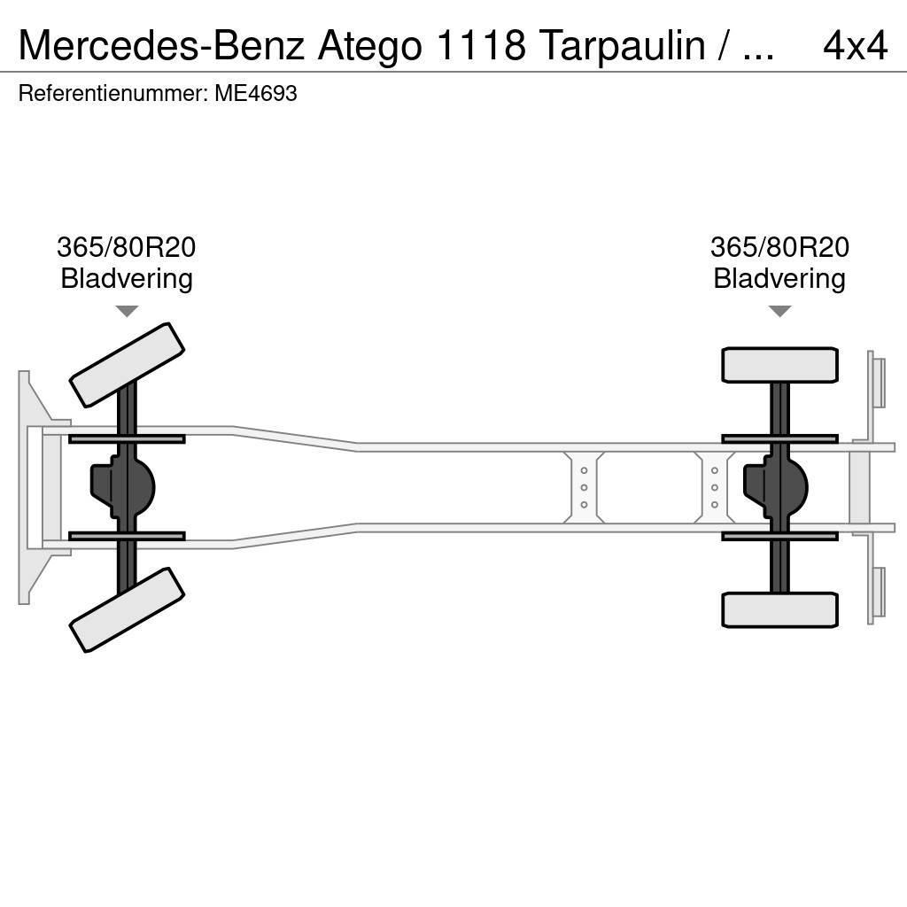 Mercedes-Benz Atego 1118 Tarpaulin / Canvas Box Truck Paloautot